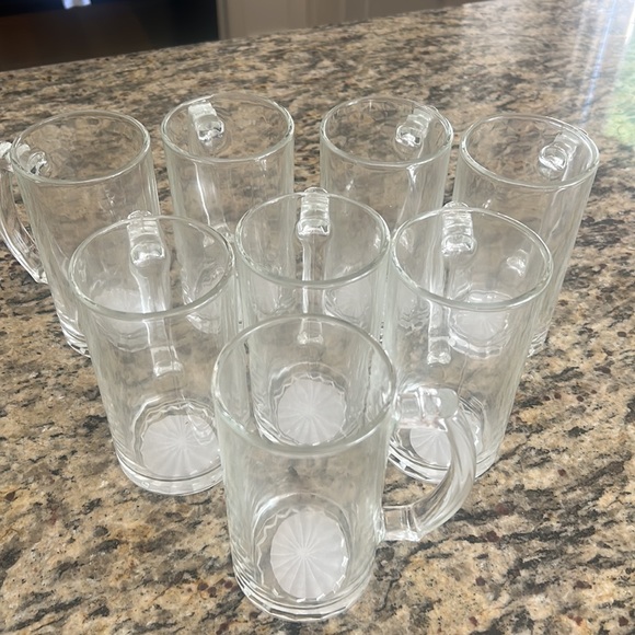 6 Glass beer mugs - Picture 2 of 4